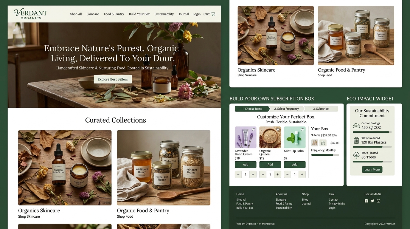 Verdant Organics — D2C organic store by Bold Anchor